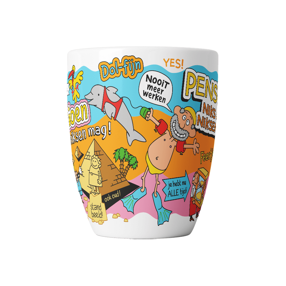 Pensioen Mok Niks Moet, Niksen Mag 12cm