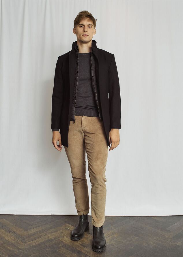 Bruun & Stengade BS Ontario Slim Fit Coat Black