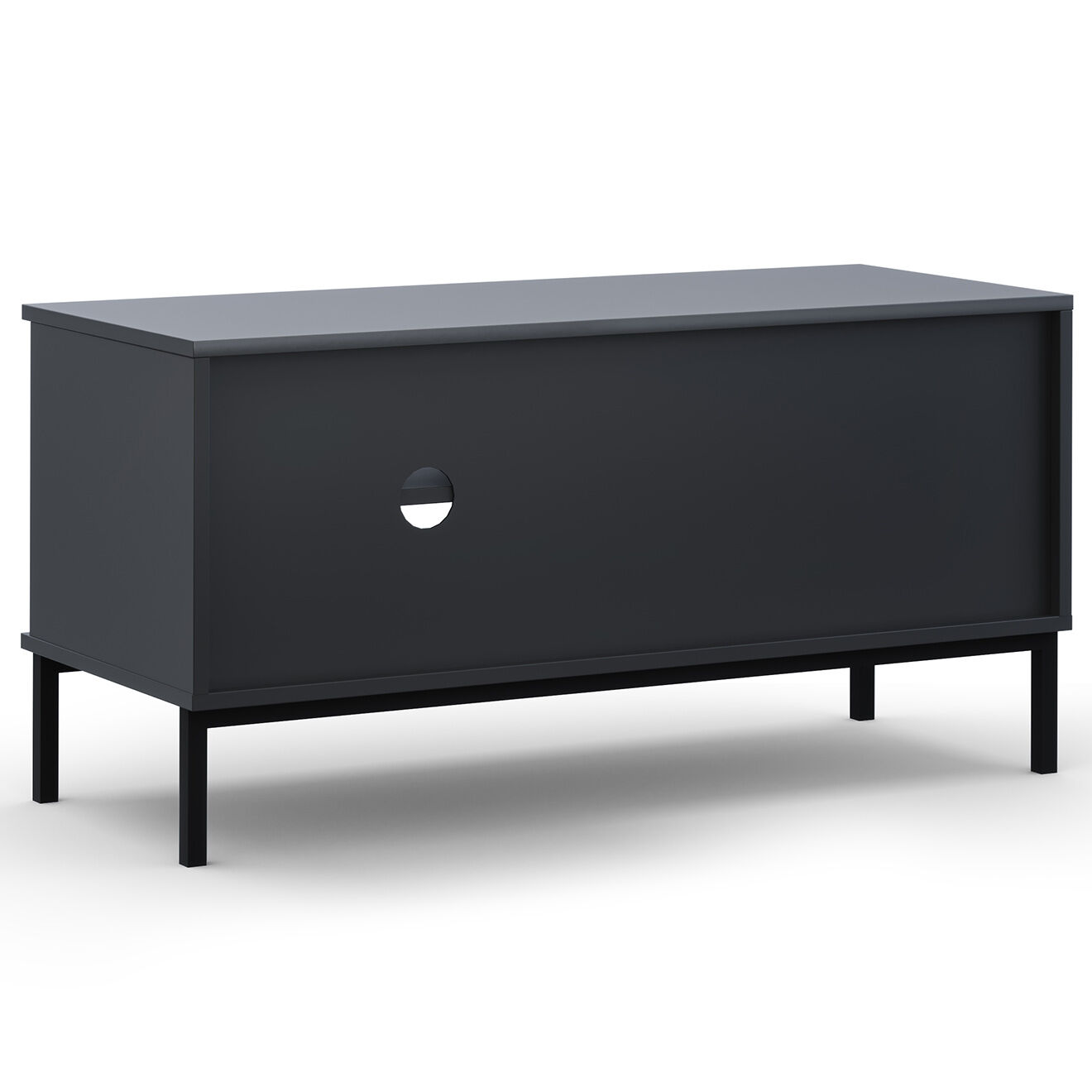 Cosmopolitan Design Meuble TV Query noir - 101x41x50 cm