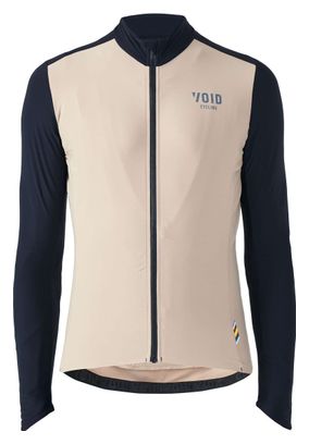Maillot Manches Longues Void Yoke Zip Beige Sable