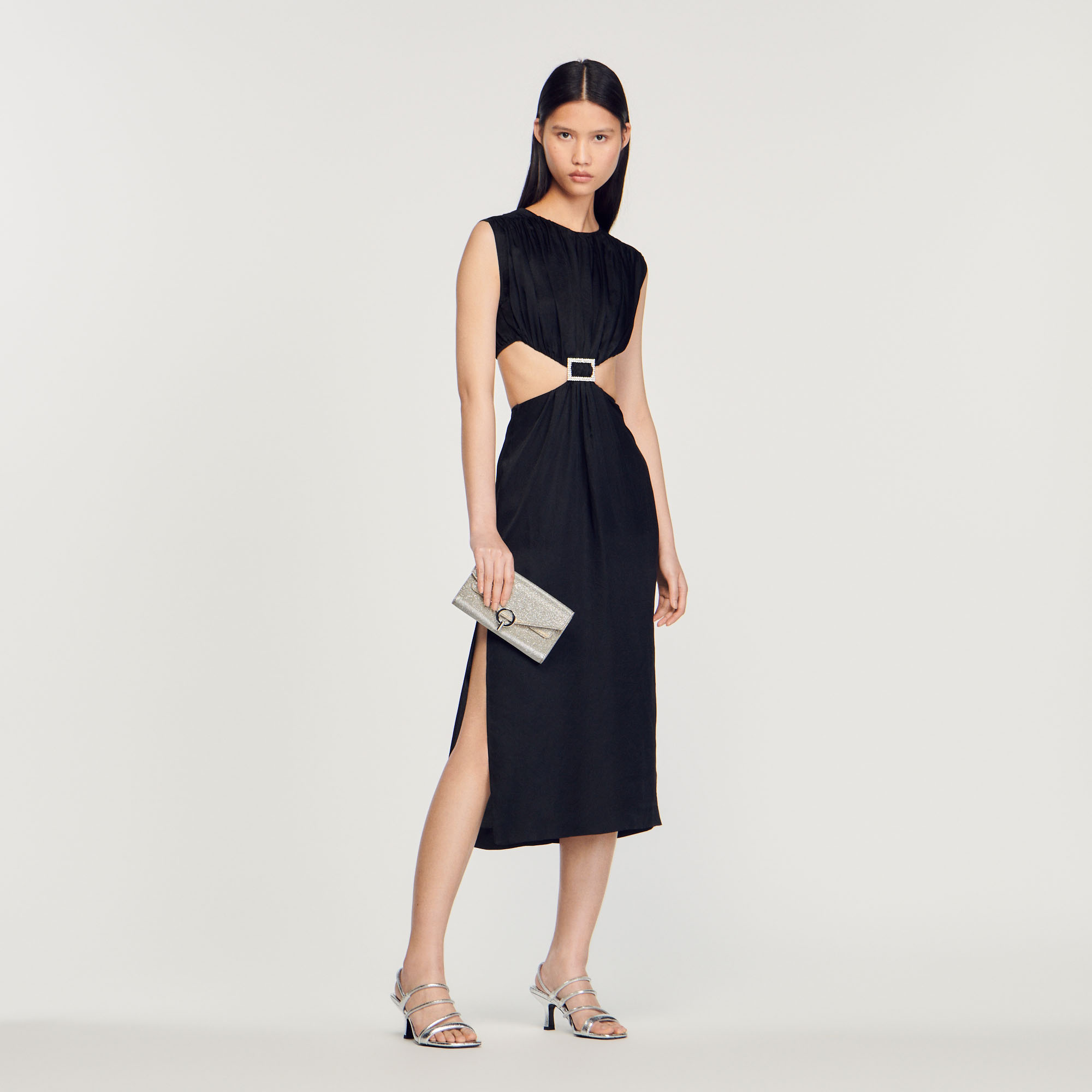 Robe mi-longue bijou