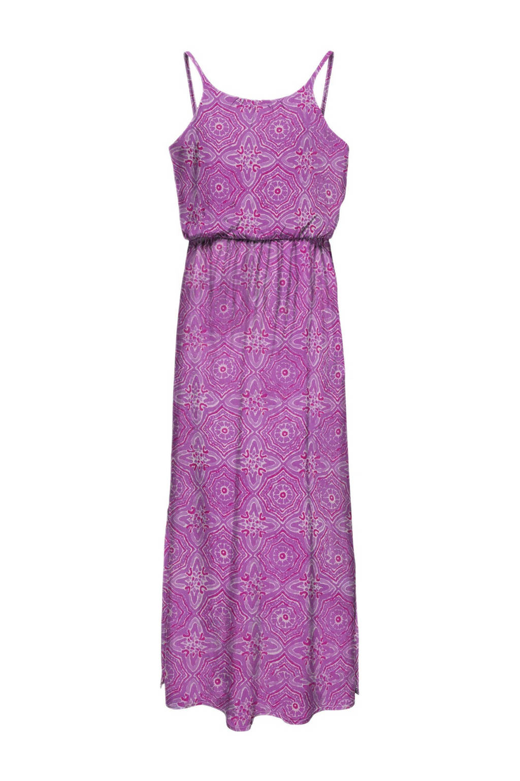 ONLY gebloemde maxi jurk KOGLOLA paars/wit