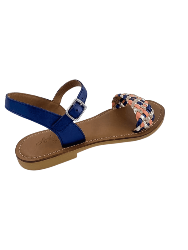 Shoo Pom - Sandales Fille LAZAR KATE Bleu/Corail