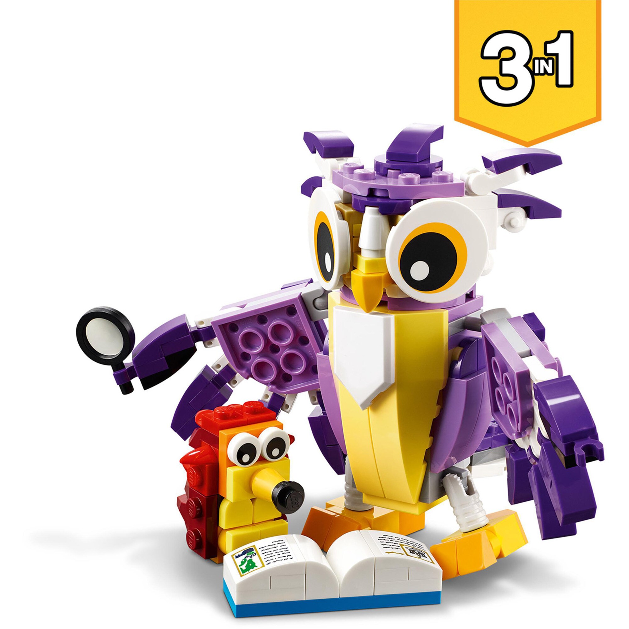 LEGO Konstruktionsspielzeug Creator 3-in-1 Wald-Fabelwesen
