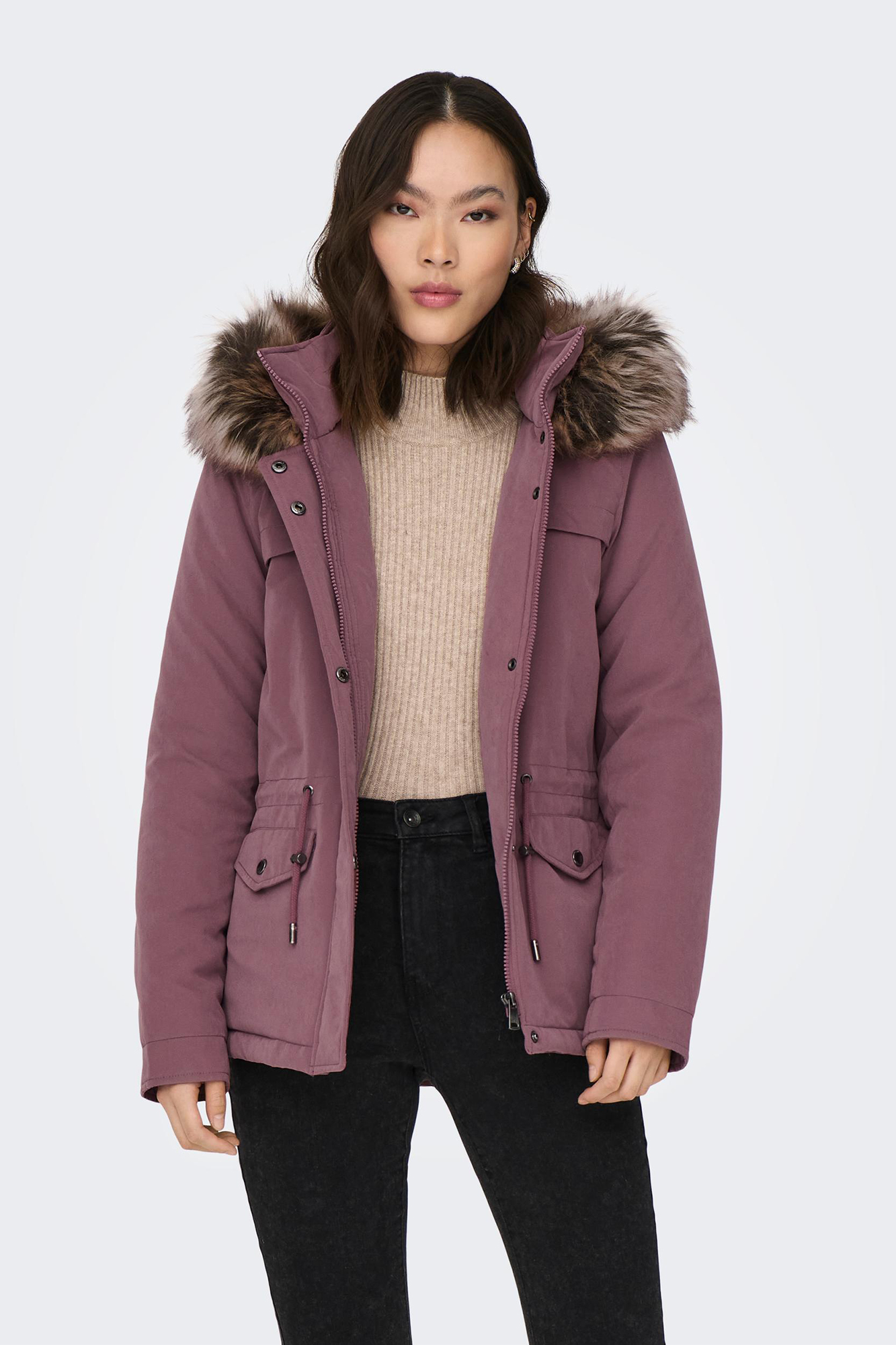 Parka com capuz