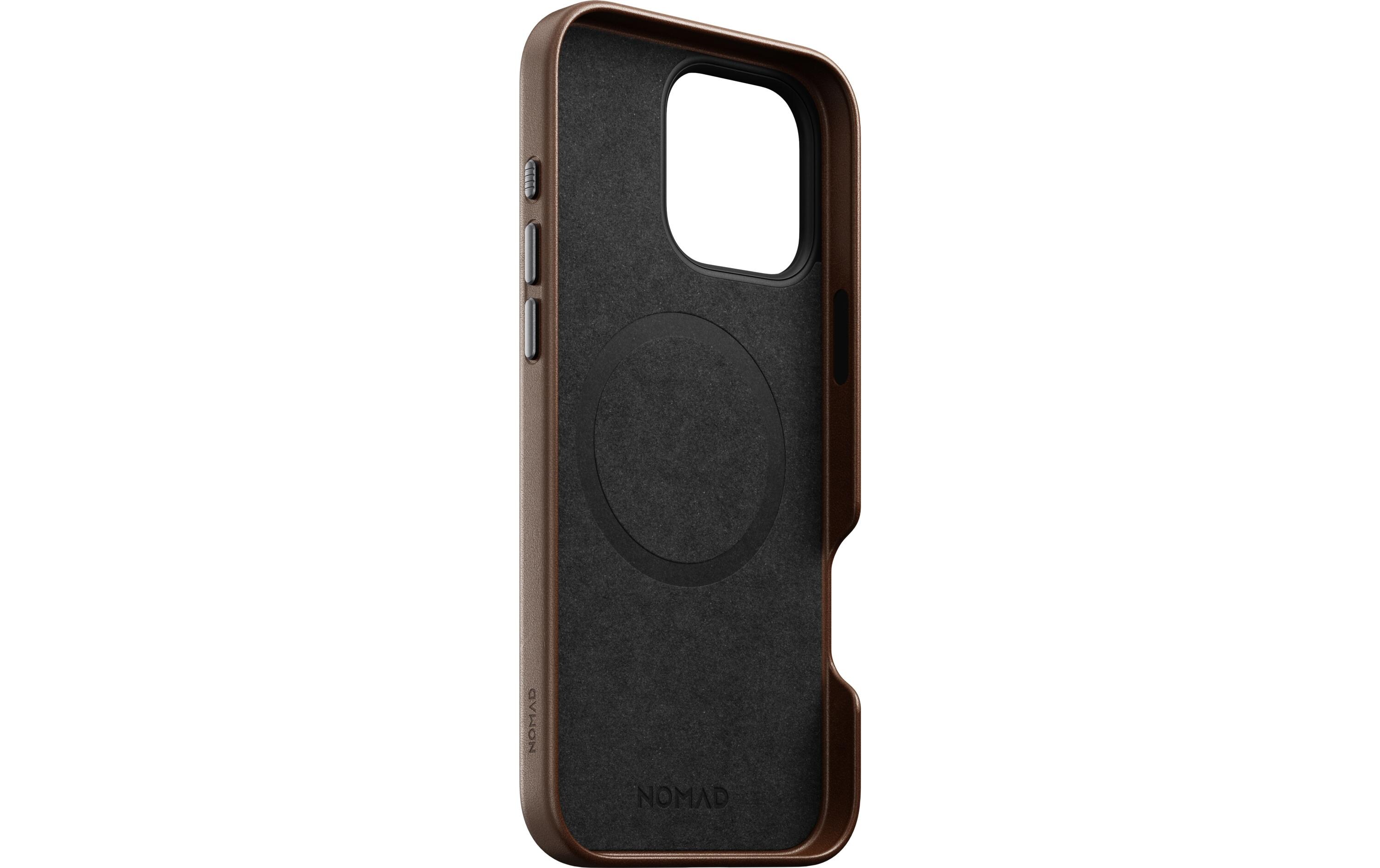 Back Cover Traditional Leather iPhone 16 Pro Max RostbraunSchutzhülle aus Leder für das Apple iPhone 16 Pro Max
