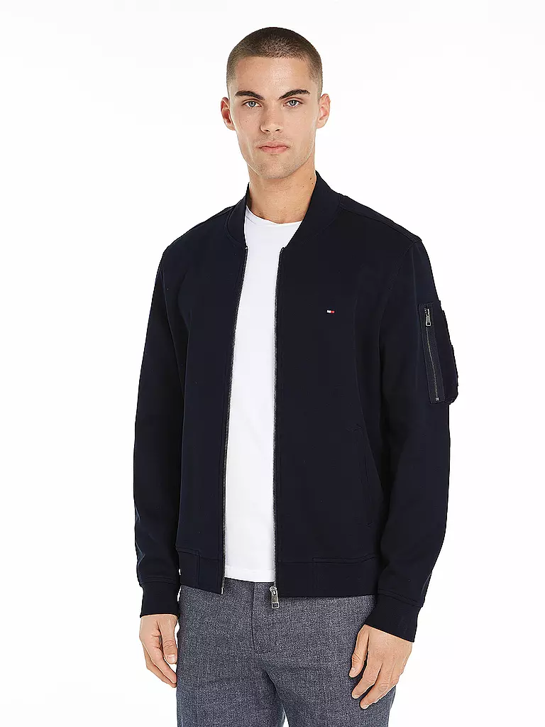 TOMMY HILFIGER Sweatjacke blau