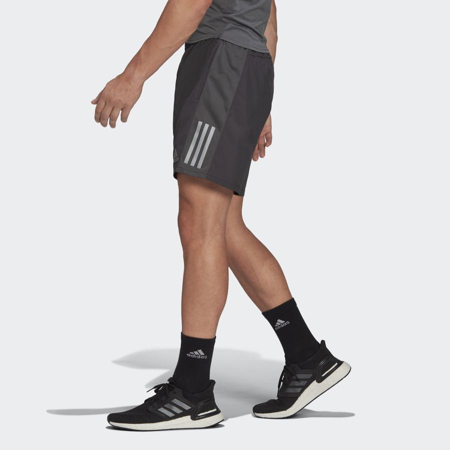 adidas Short Running Own The Run - Grey Six/Argenté