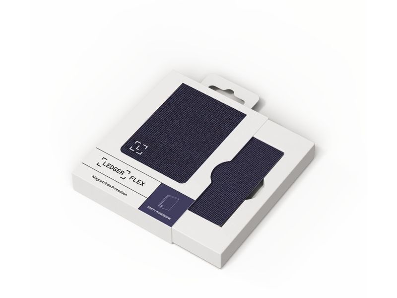 Ledger Flex Magnet Folio Party Aubergine Magnetisches Schutz-Etui für Krypto-Wallets mit Touchscreen