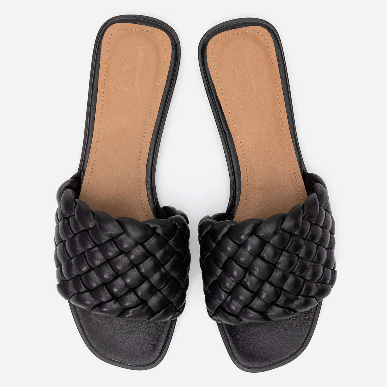 Flattered Mules en Cuir Minou noires