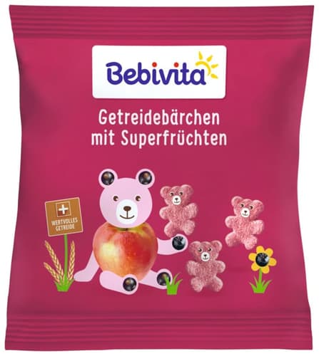 Bebivita Knabberprodukte Getreide-Bärchen mit Superfrüchten