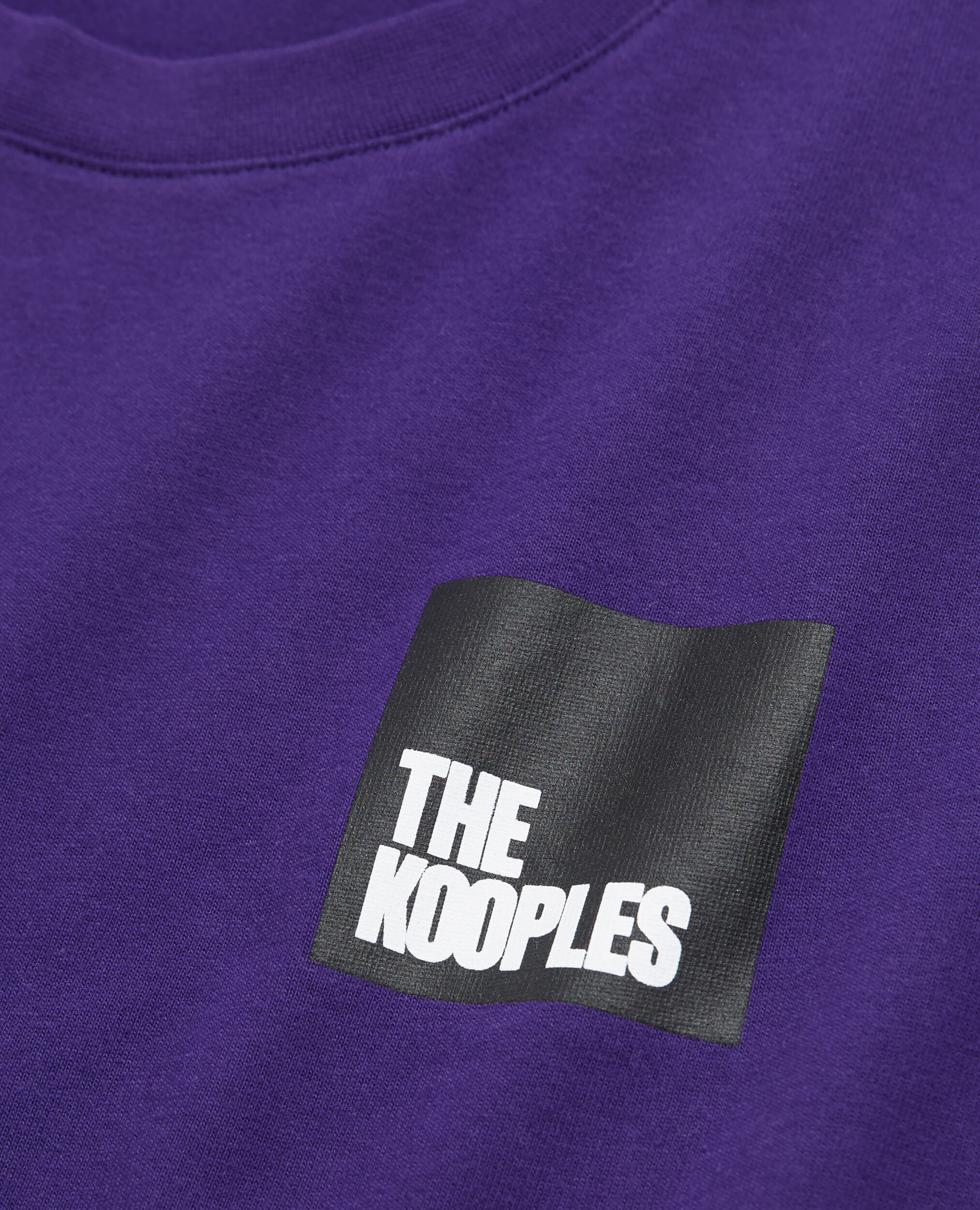 T-shirt à logo violet