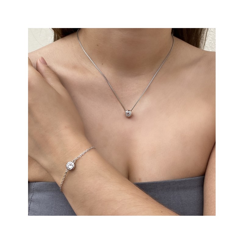 Parure Birth Moon - Argenté et Cristal