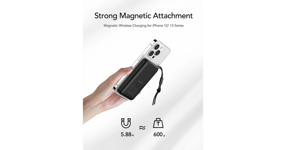 VEGERMagOn powerbank 10.000mAh  (Zwart)