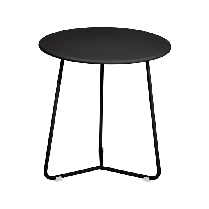 Fermob - Cocotte Beistelltisch / Hocker, Ø 34 cm x H 36 cm, lakritze