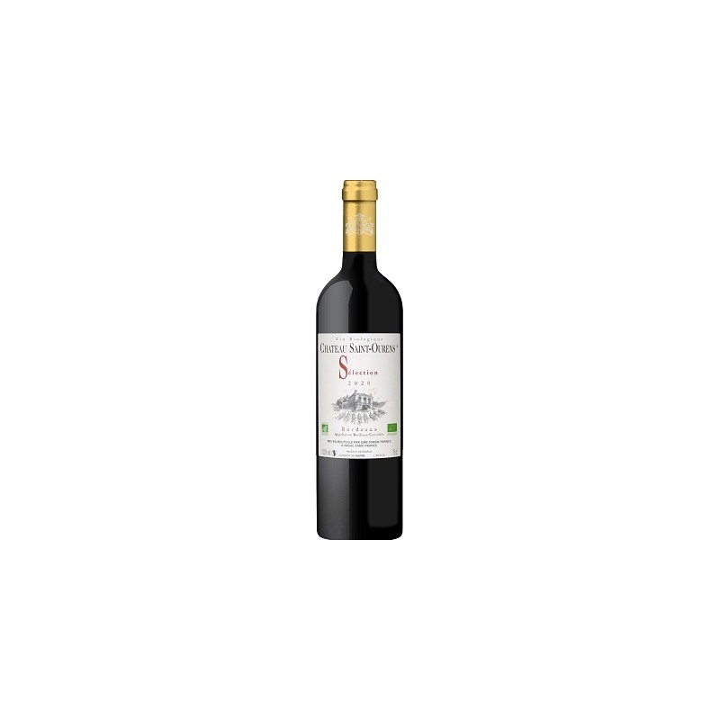 Château SAINT-OURENS 2020 - Bordeaux Rouge - par Carton de 6 bouteilles 75 cl