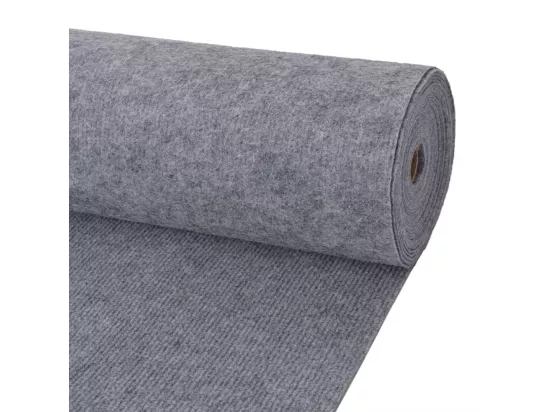 Tapis strié pour exposition 1,2x10 m Gris