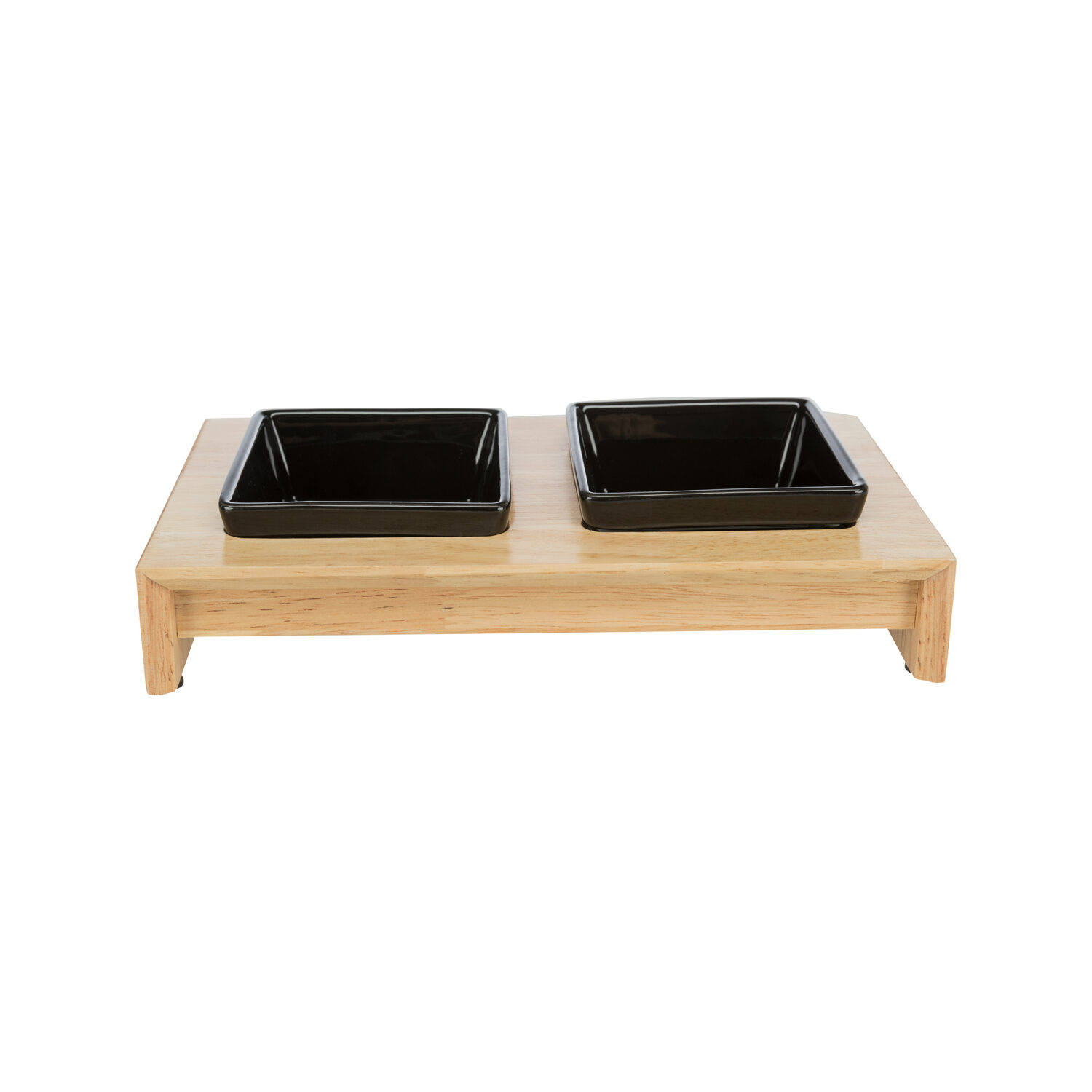 Trixie Voer-Waterbak Set - Keramiek - Hout