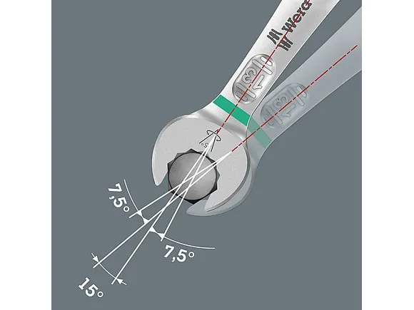 Wera 05020231001, 8,10,11,11,12,13,13,14,14,15,16,17,18,19 mm, CE, 11 stk