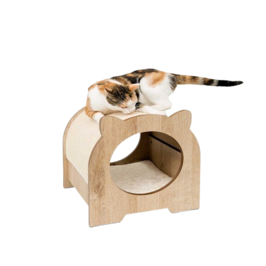 Arranhador para Gatos Catit Vesper Minou, Cor Carvalho
