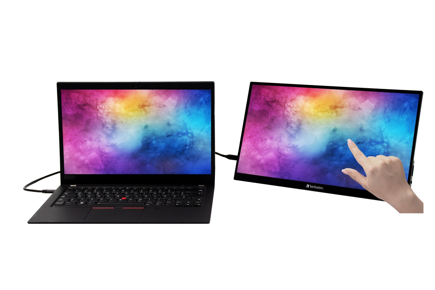 Verbatim - 15,6'' Bærbar Touchscreen Monitor Full HD 1080