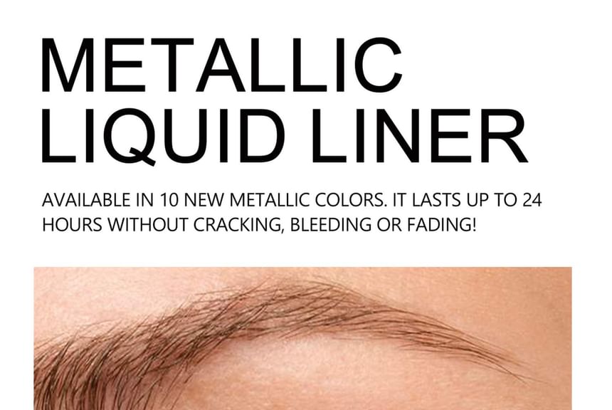 HANDAIYAN - Vivid Metallic Luster Liquid Eyeliner - 10 kleuren