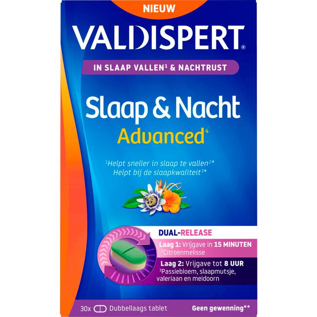 Valdispert Slaap en Nacht Advanced 30 Stuks
