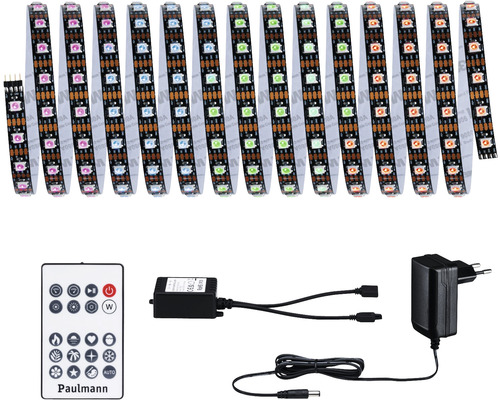 Klaar voor gebruik Entertain LED-strip 5m Dynamische RGB-kleurverandering 300 LED's met geheugenfunctie + afstandsbediening 12V