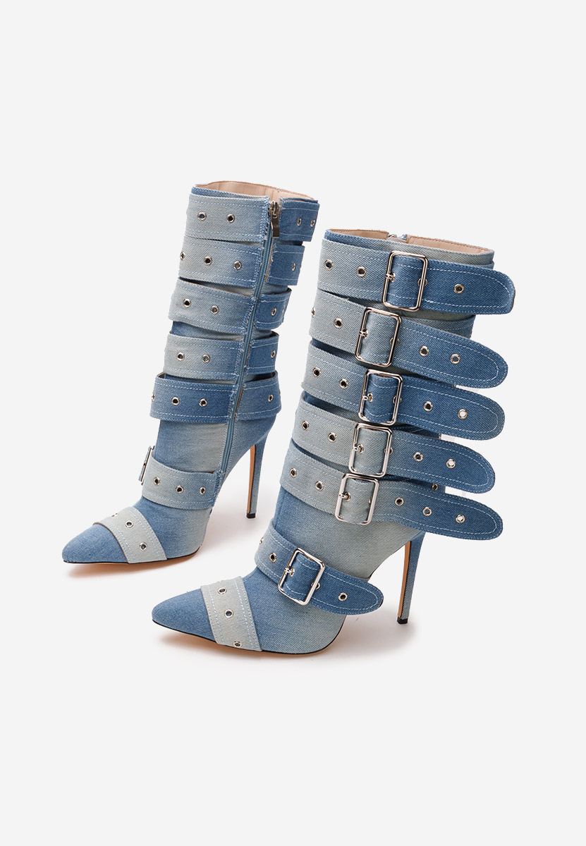 Bottes stiletto denim Donetta V2