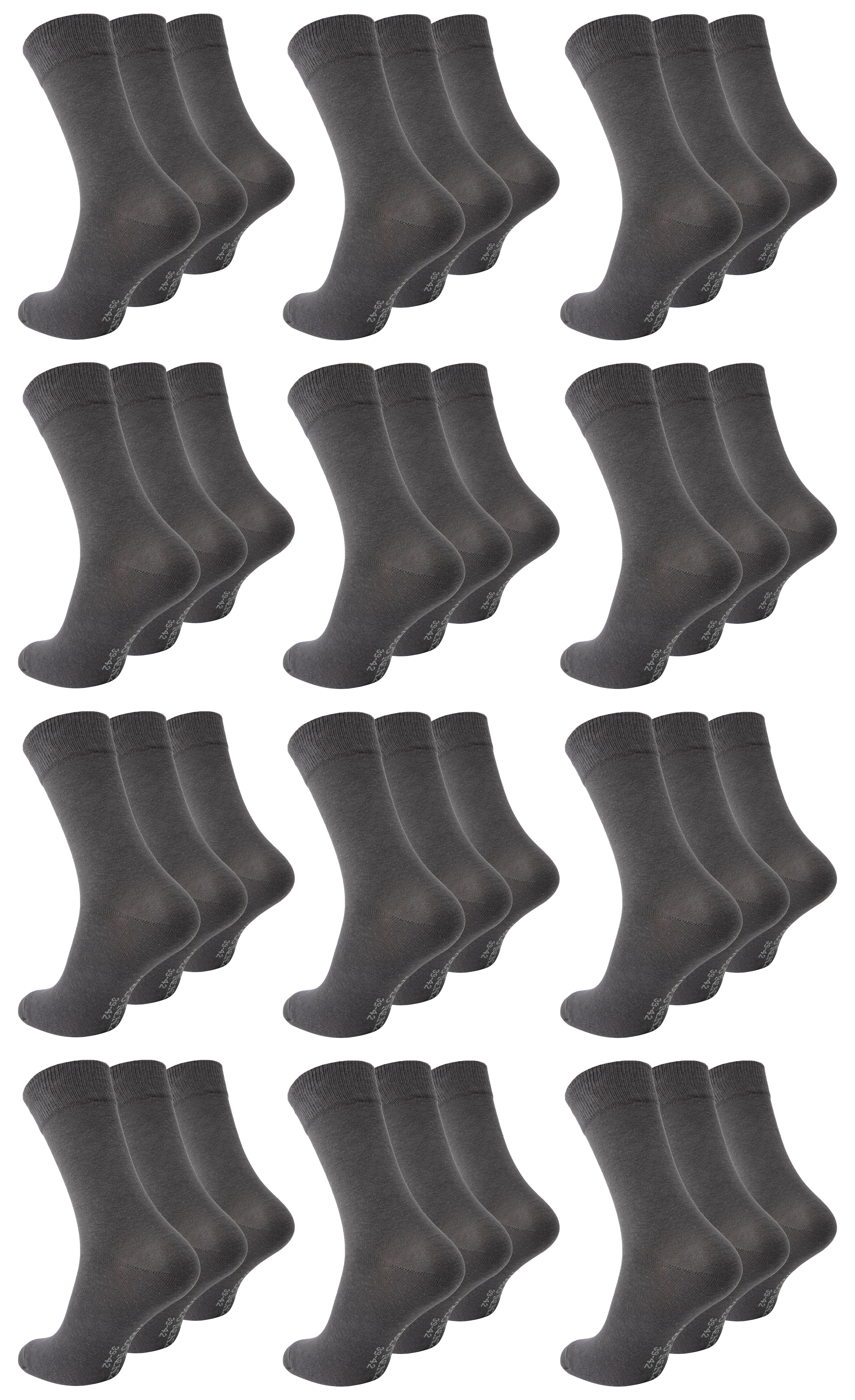Paolo Renzo® Business Socken 12 Paar - Größe 43/46 - Marineblau