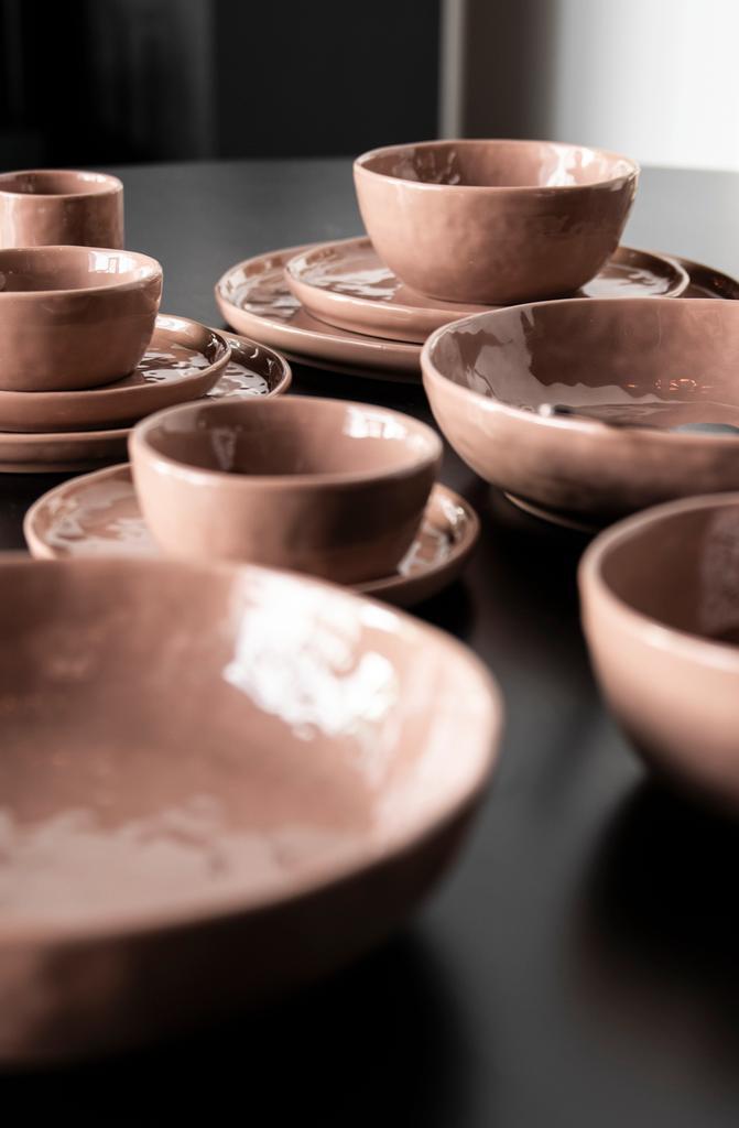 Gusta beker table tales freckle terracotta D 7 H 7 cm