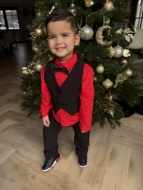 Boys christmas outfit - rood