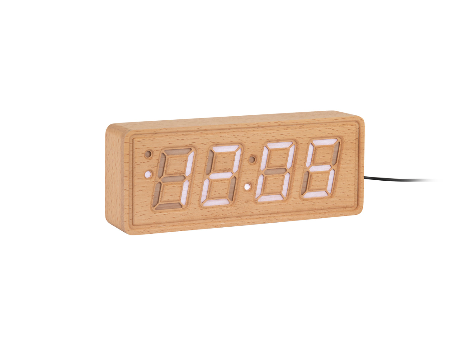 Karlsson - Alarm Clock Solid Wood Engraved