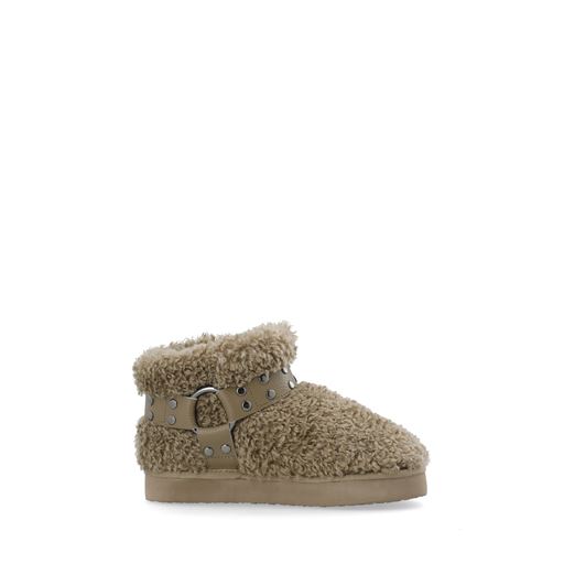 Bianco Varm Flatform Ankle Støvler, Taupe, 41