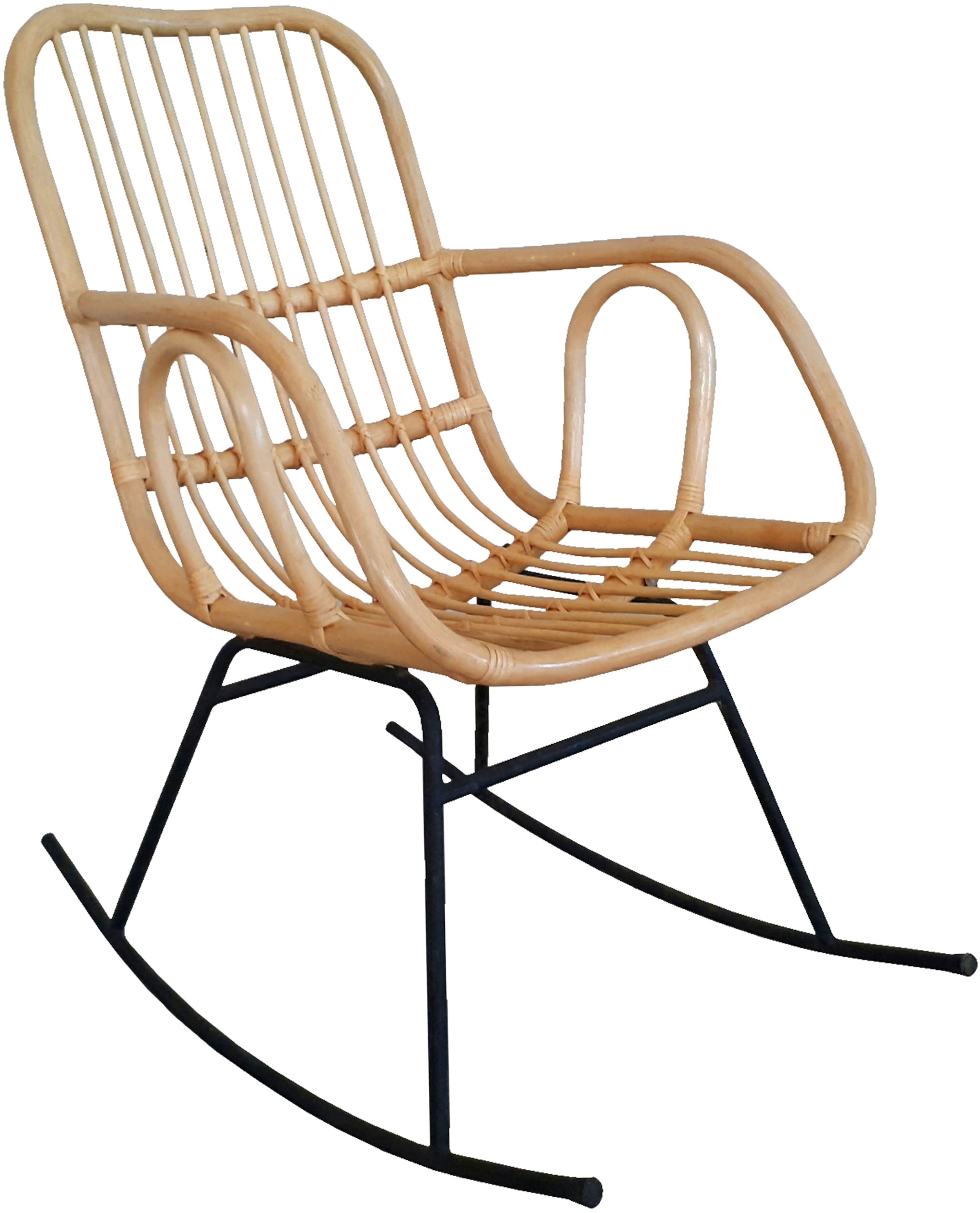 HOFMANN LIVING AND MORE Schaukelsessel 1 Stk. tlg. Handgeflochten