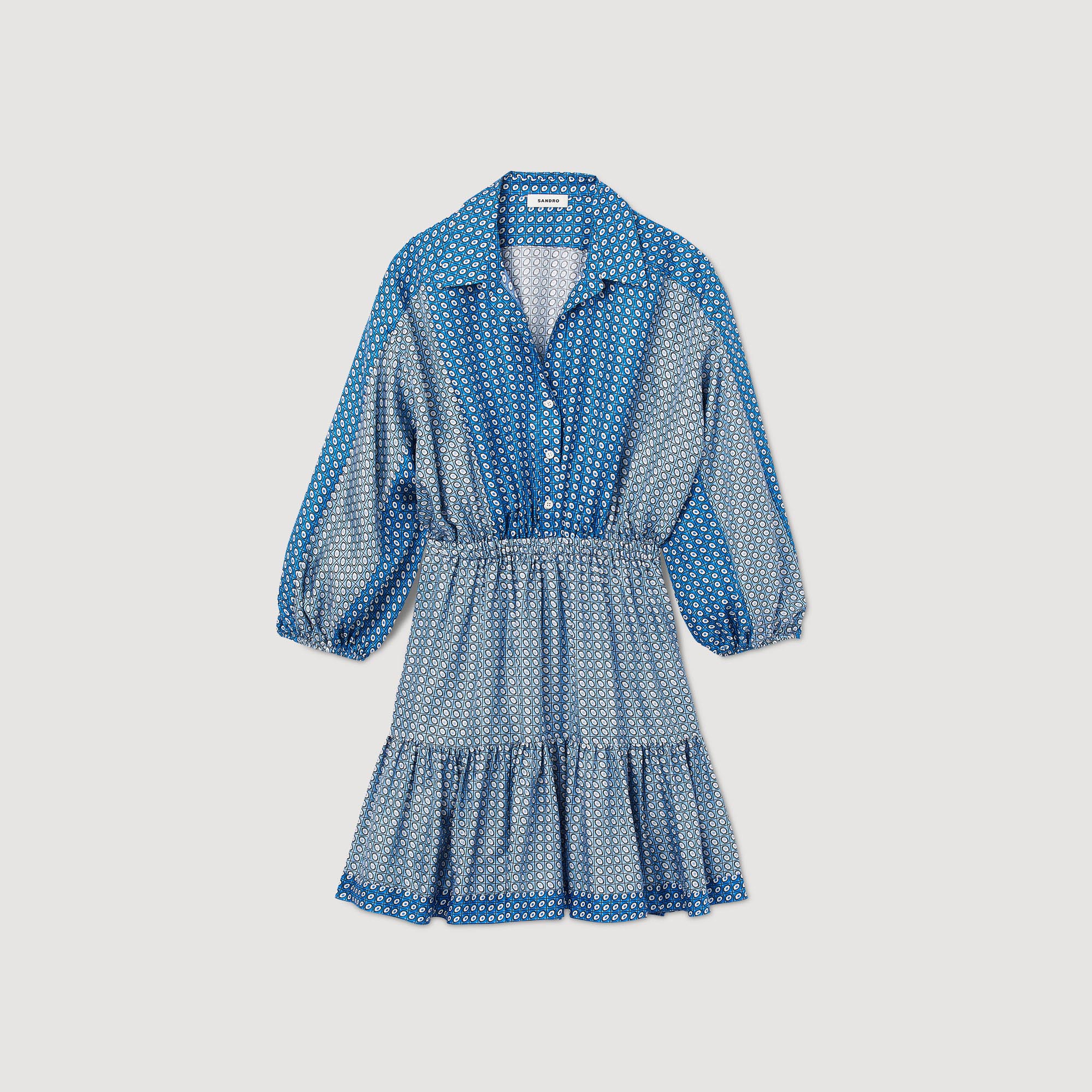 Robe courte imprime cravate