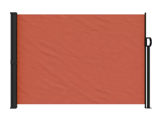 Auvent latéral rétractable terre cuite 140x500 cm
