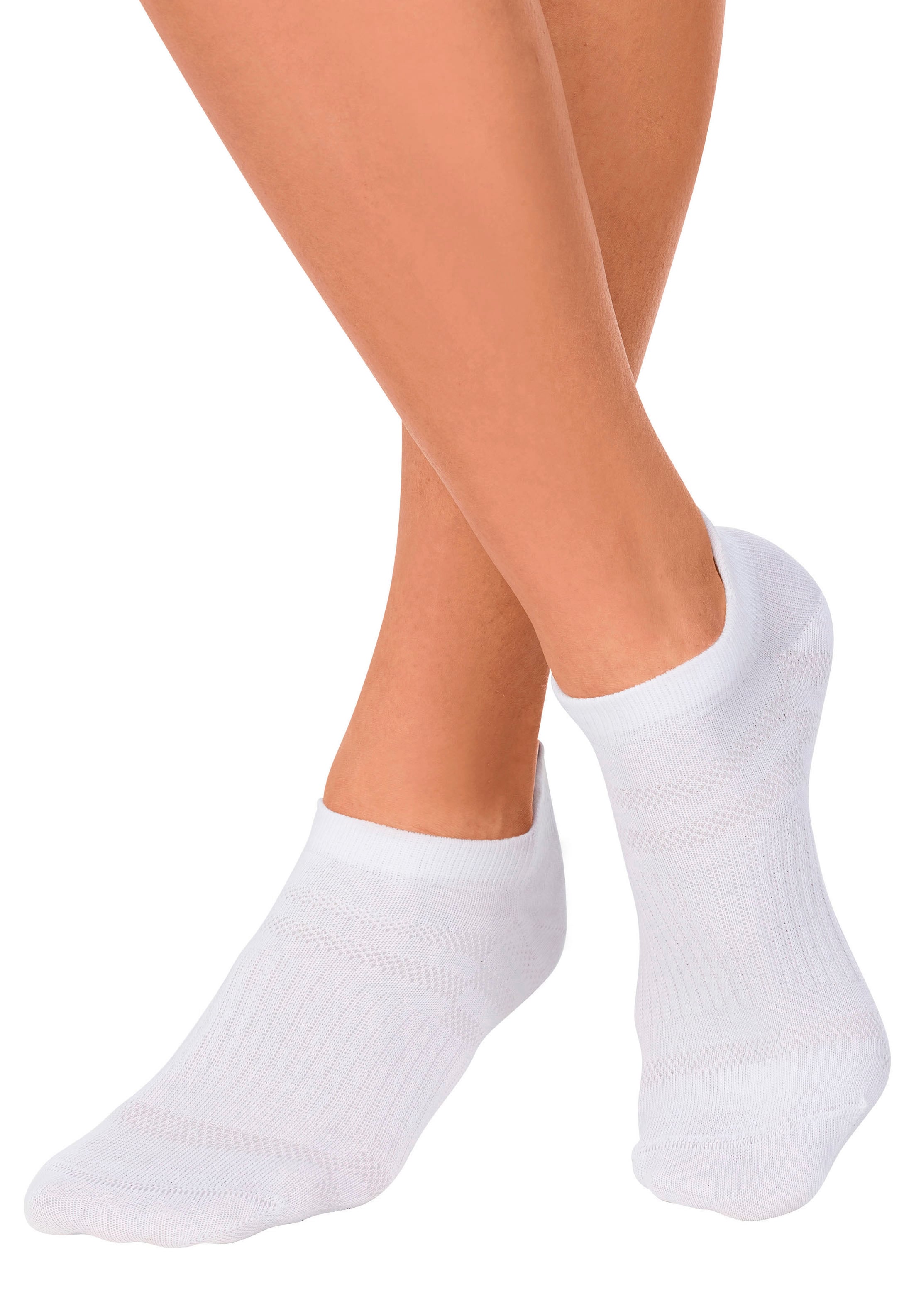 LASCANA ACTIVE Sneakersocken Packung, 7 Stk. tlg. in Piqué-Optik