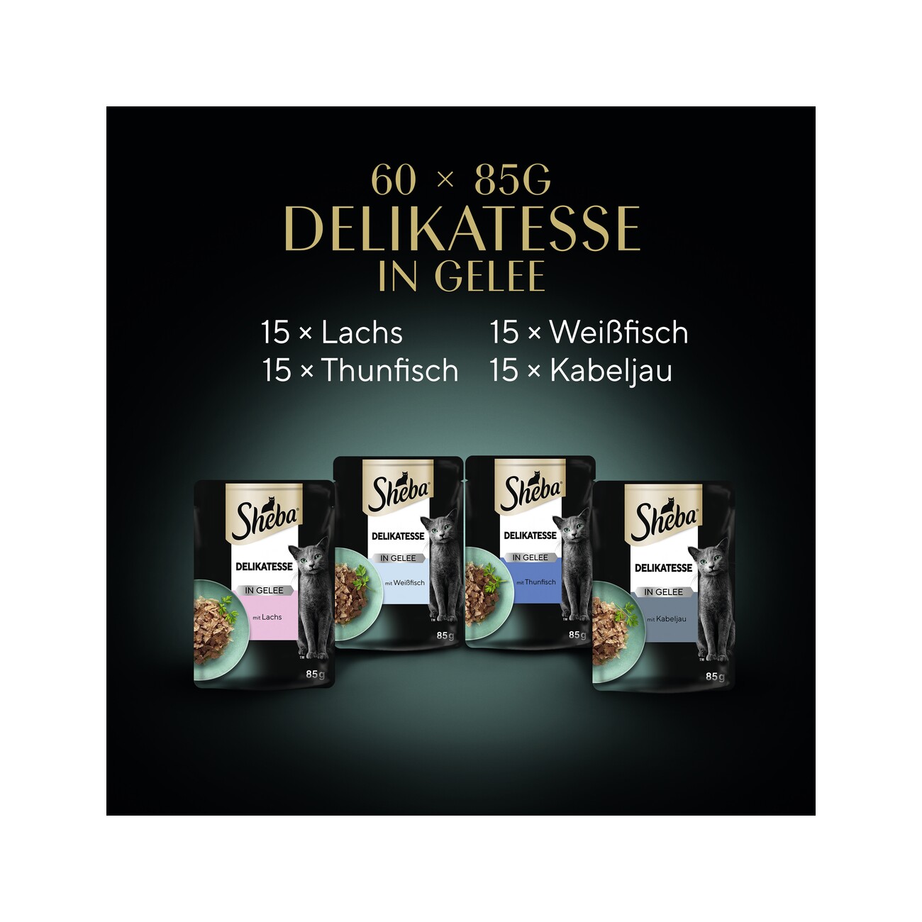 Sheba Delikatesse in Gelee 60x85g