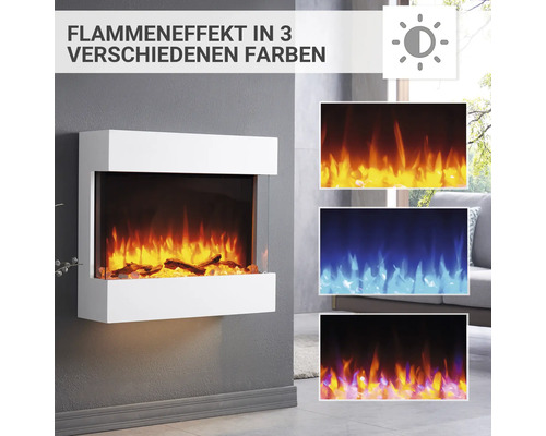 Elektrische haard Balderia Alva wit 2000 watt