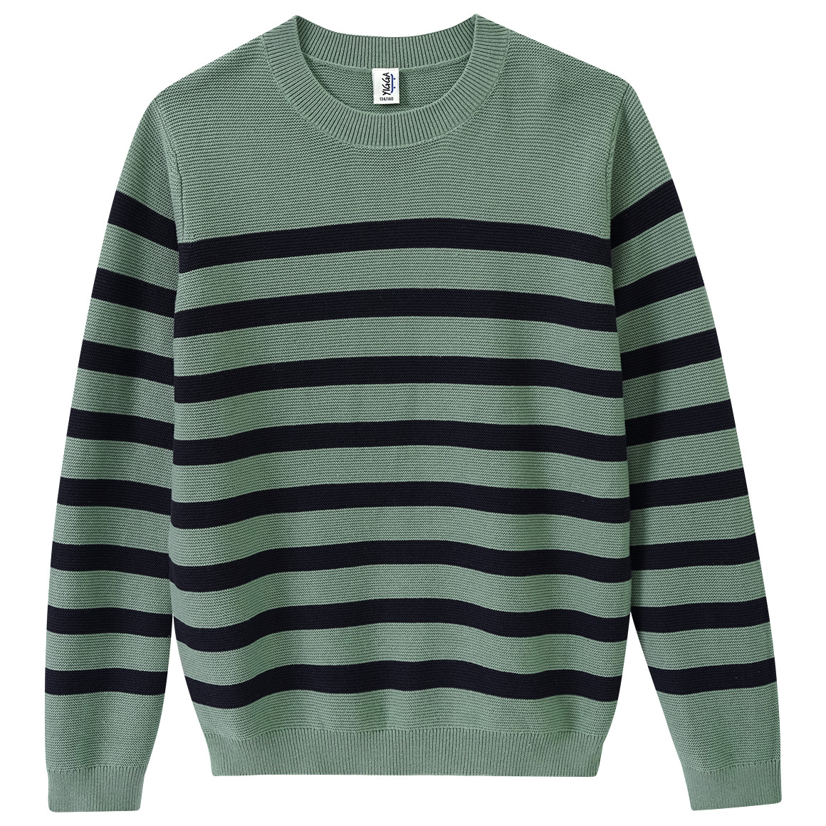 Yigga Jungen Strickpullover mit Streifen dunkeloliv