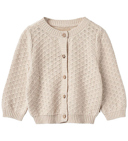 Wheat Cardigan - Strik - Magnella - Offwhite m. Hulm?nster