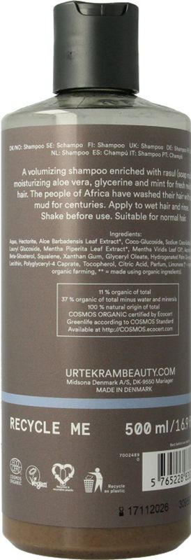 Urtekram - Rasul Shampoo - Volume - Natuurlijke Ingrediënten