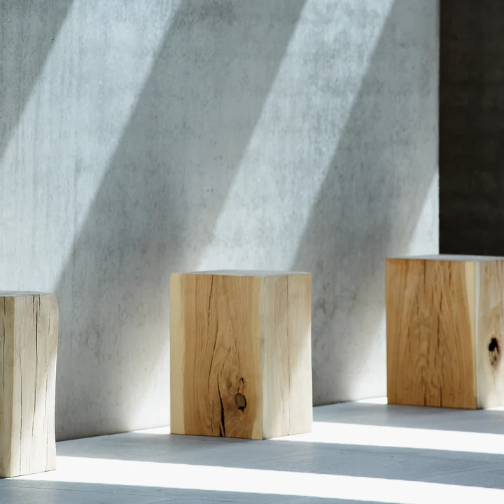 Jan Kurtz - Block Hocker eckig 29 x 29 x 46 cm, Eiche