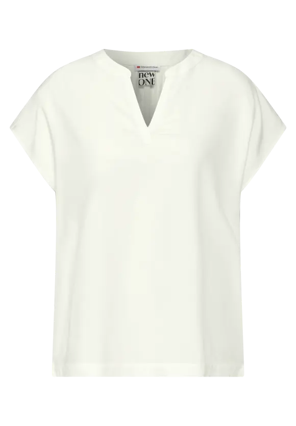 Viskose Blusenshirt - off white
