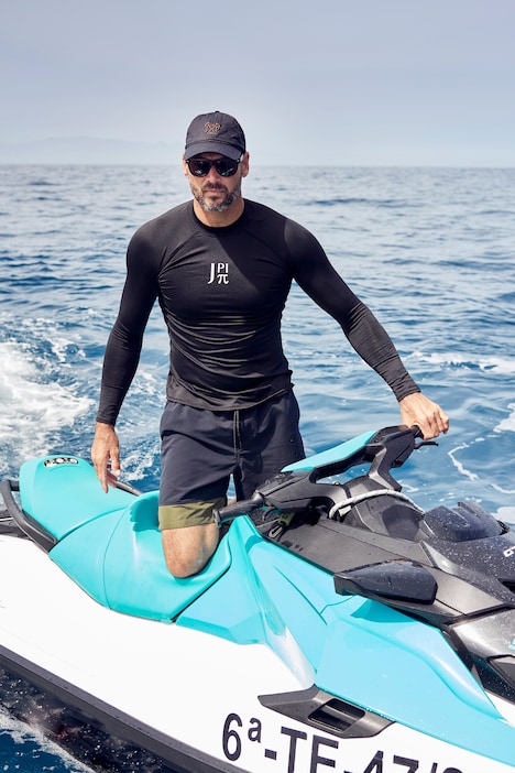 JAY-PI Schwimm-Shirt, Langarm, UV-Schutz, Stehkragen