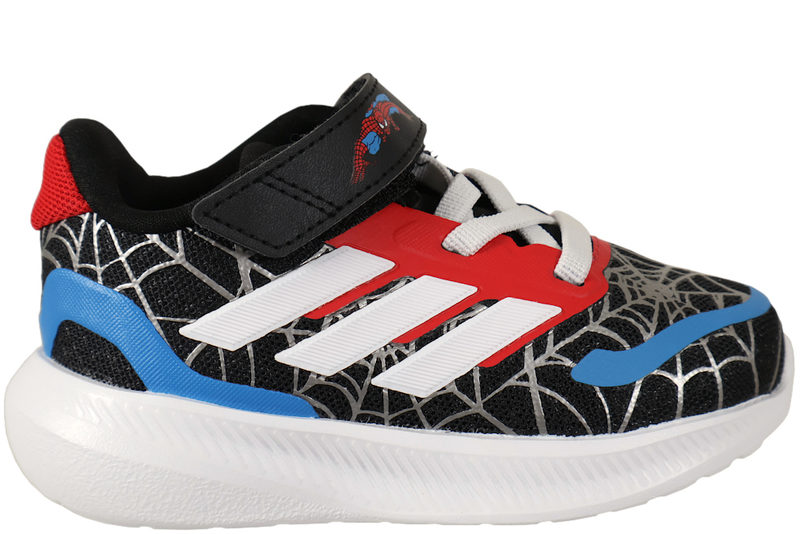 ADIDAS RUNFALCON SPIDER-MAN EL I KONDISKO I SORT TEKSTIL