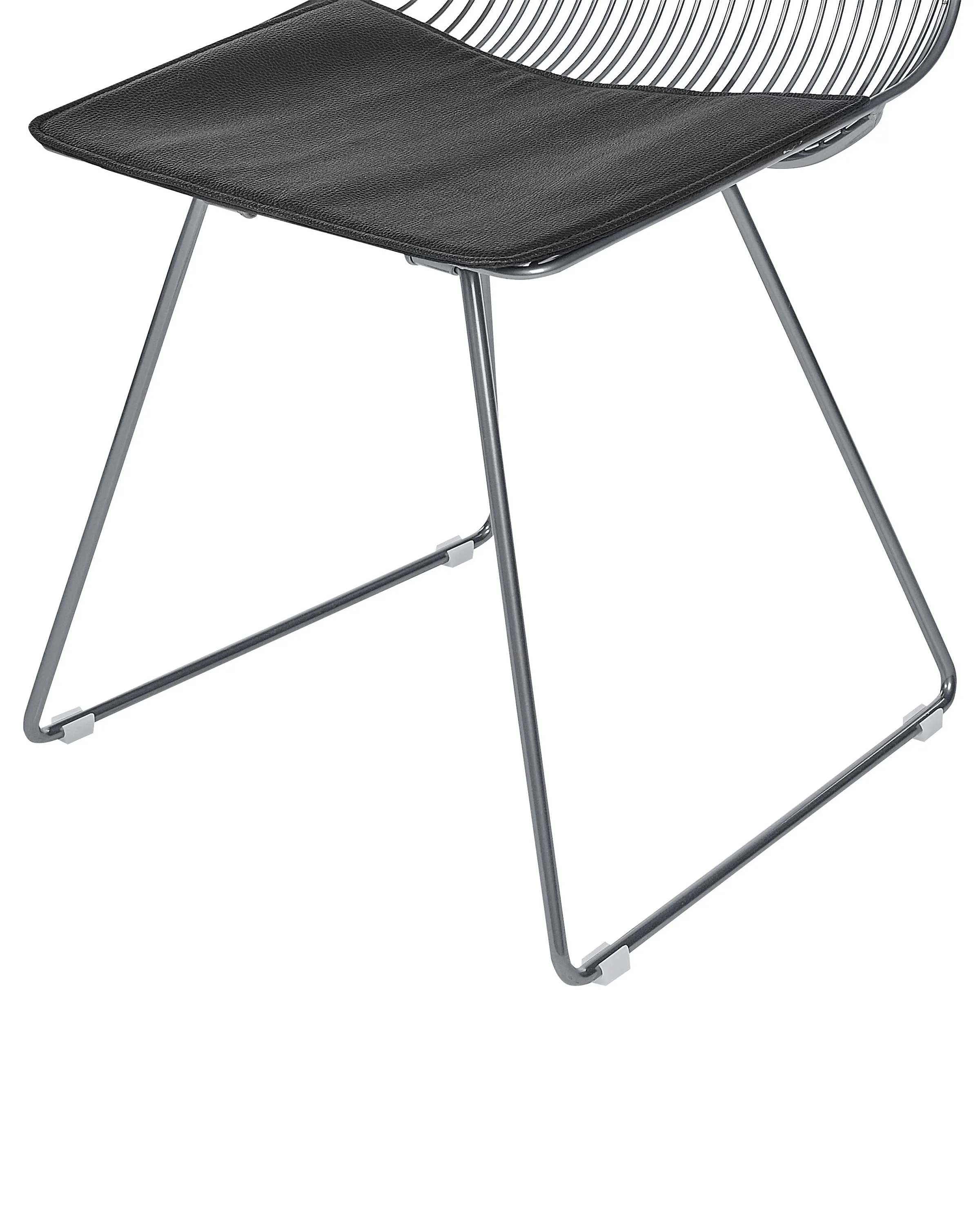 Set van 2 eetkamerstoelen BEATTY Metaal Zilver