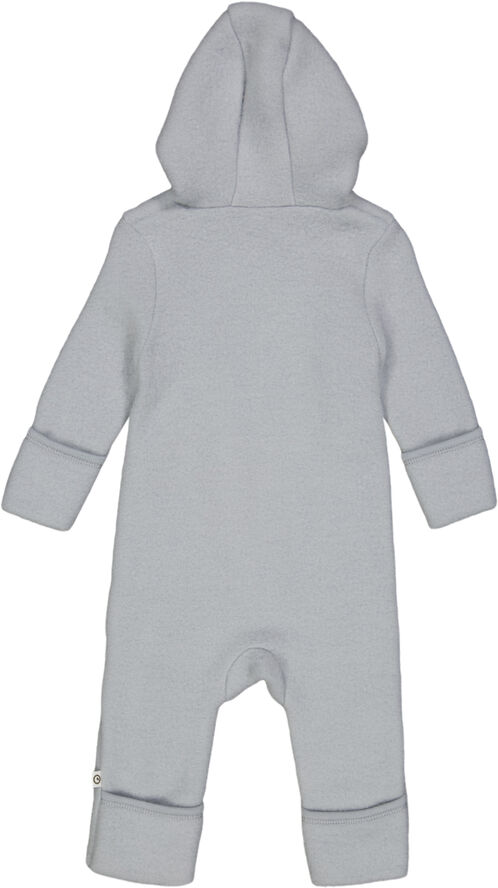 Müsli by Green Cotton Woolly fleece suit Jasmin blue