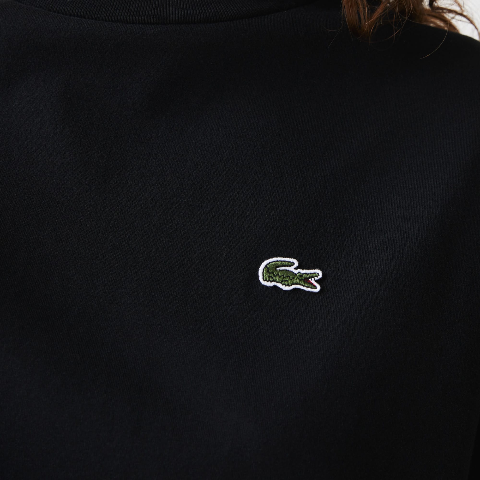 T-shirt à col rond en coton premium T-Shirts - Noir - Lacoste - Femme